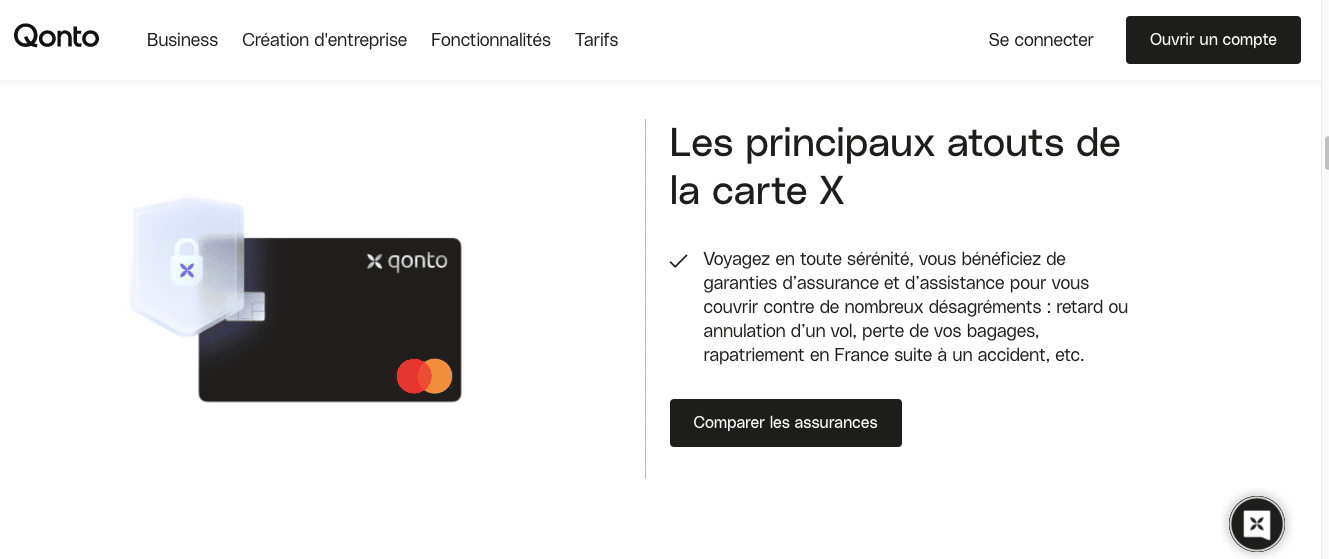 Choisir compte pro avec carte business