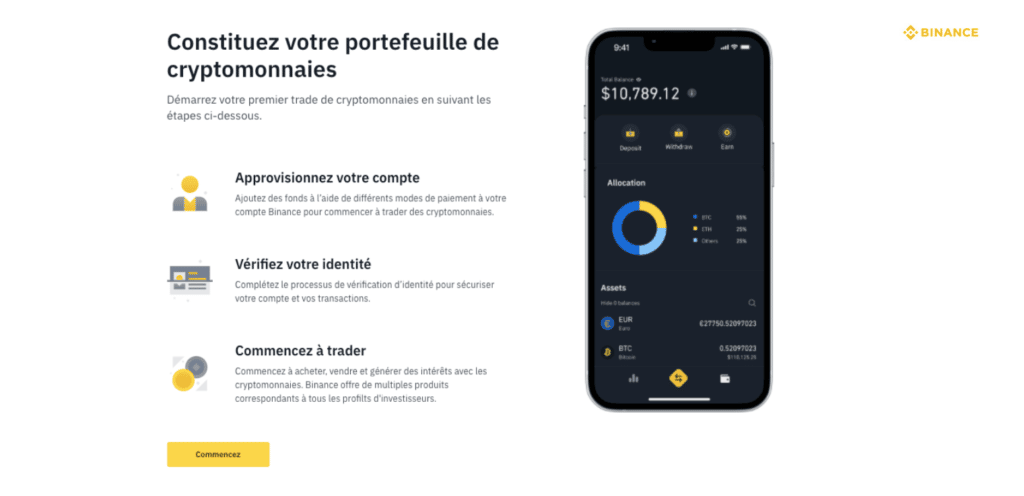 etoro ou binance crytpo