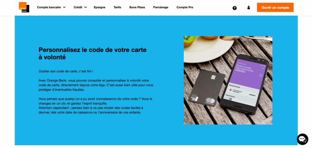 Fonctionnement cb orange bank code secret
