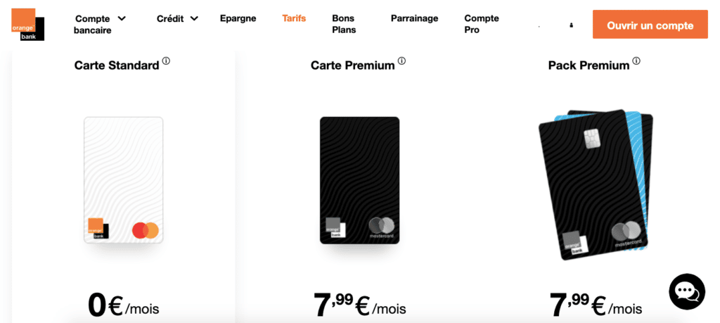 Carte Premium bénéficier 100€ Orange Bank