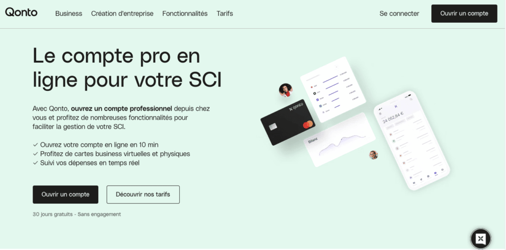 Documents ouverture compte bancaire en ligne SCI
