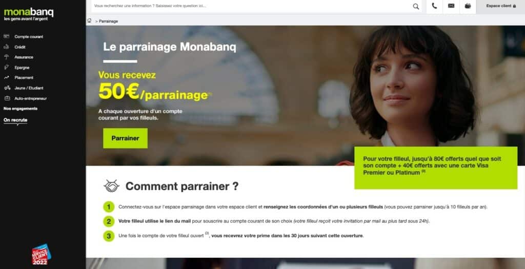 Code promo Monabanq parrainage