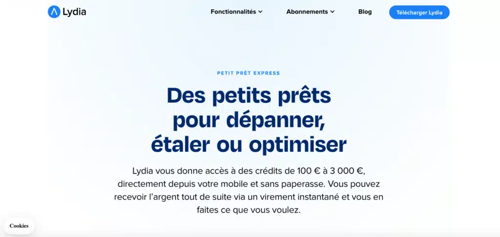 Crédit express Lydia