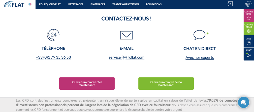 Avis fxflat service client