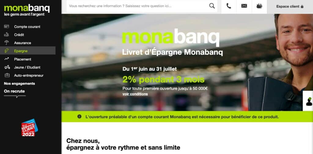 Monabanq taux boosté 2% livret d'épargne