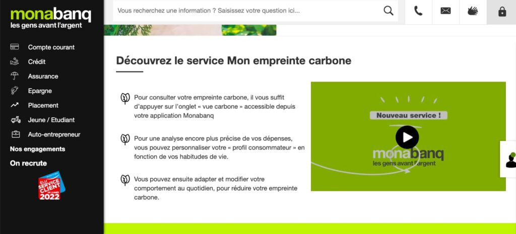 Compte bancaire en ligne responsable