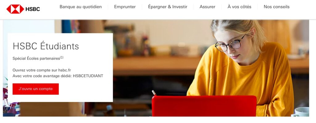 Code avantage HSBC ETUDIANT