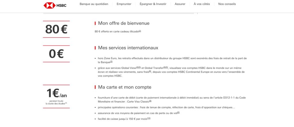 CODE PROMO HSBC V.I.E