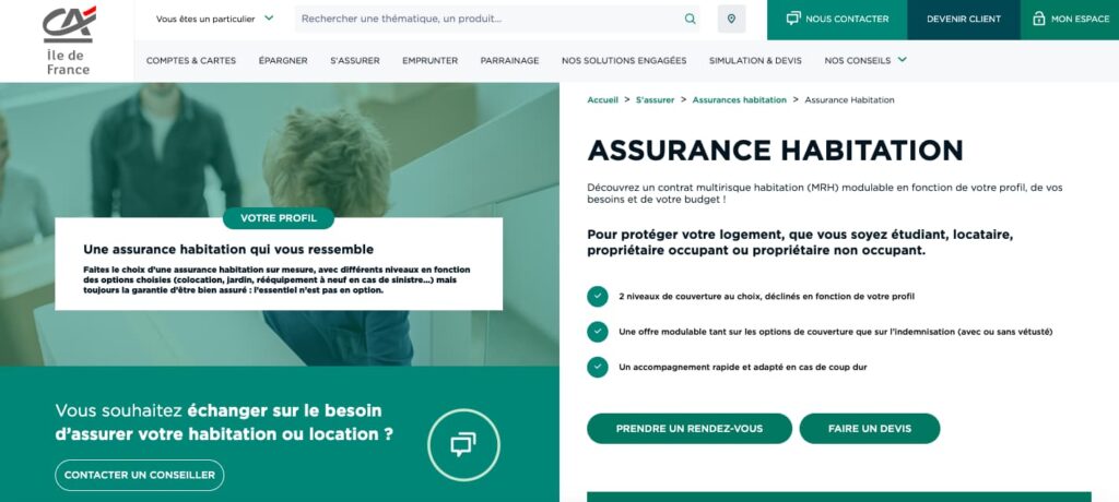 Assurance maison pas cher Crédit Agricole