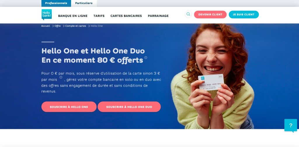Hello bank offre parrainage 120 euros