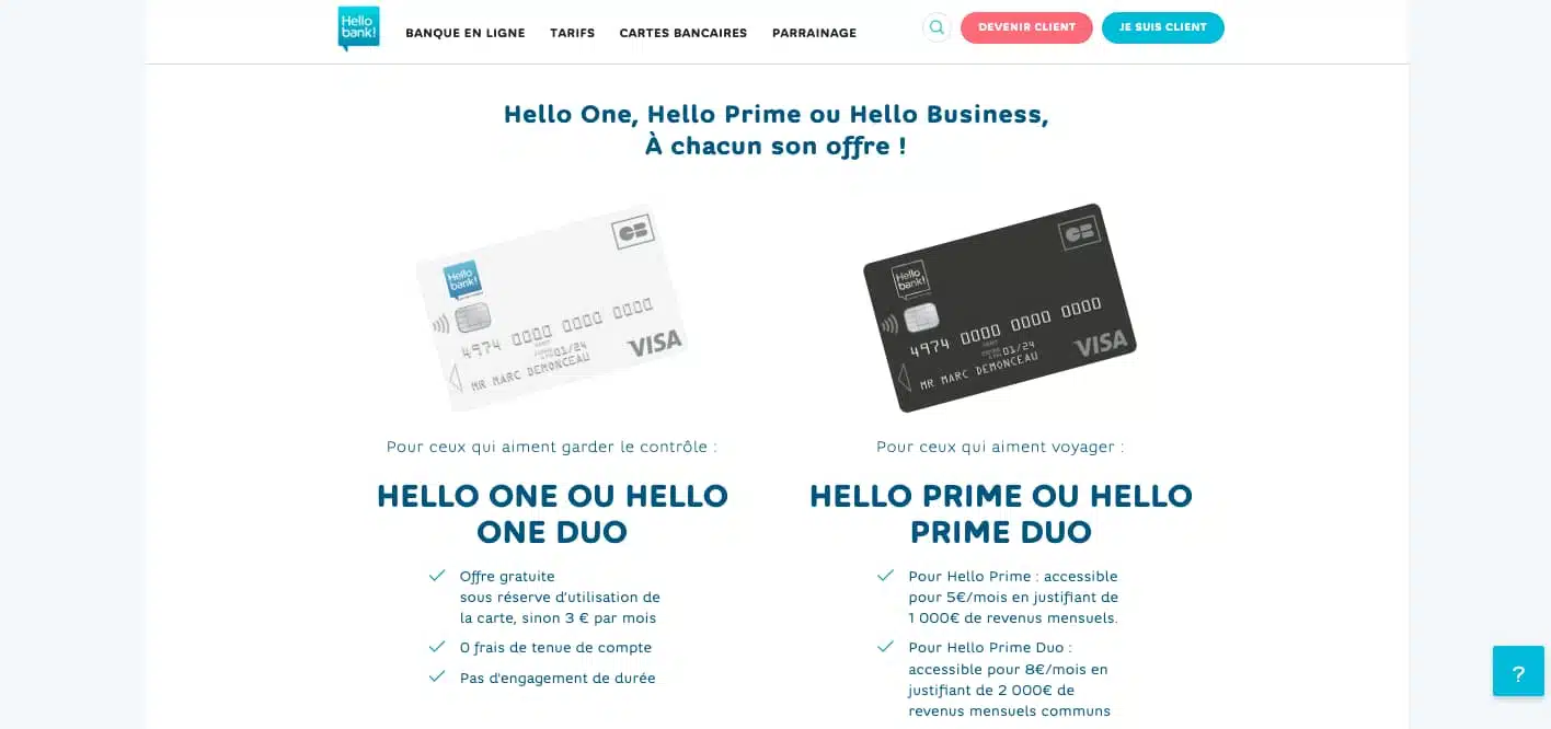 avantages banque en ligne 5 euros par mois