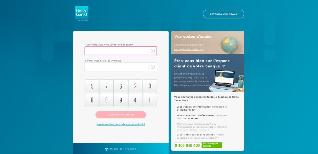 Virement instantané Hello bank!