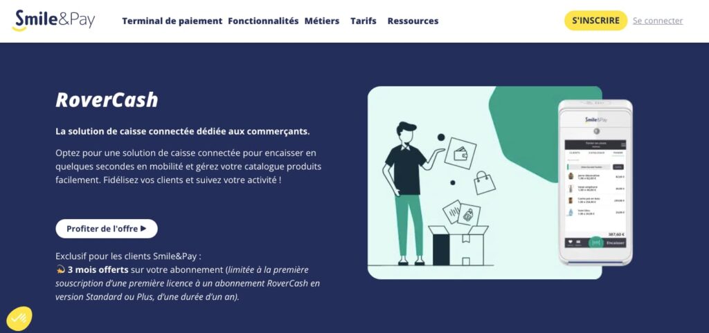 Caisse enregistreuse Smile and Pay Rovercrash