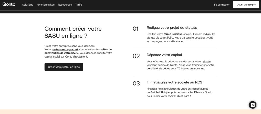Rédaction Statuts sasu création