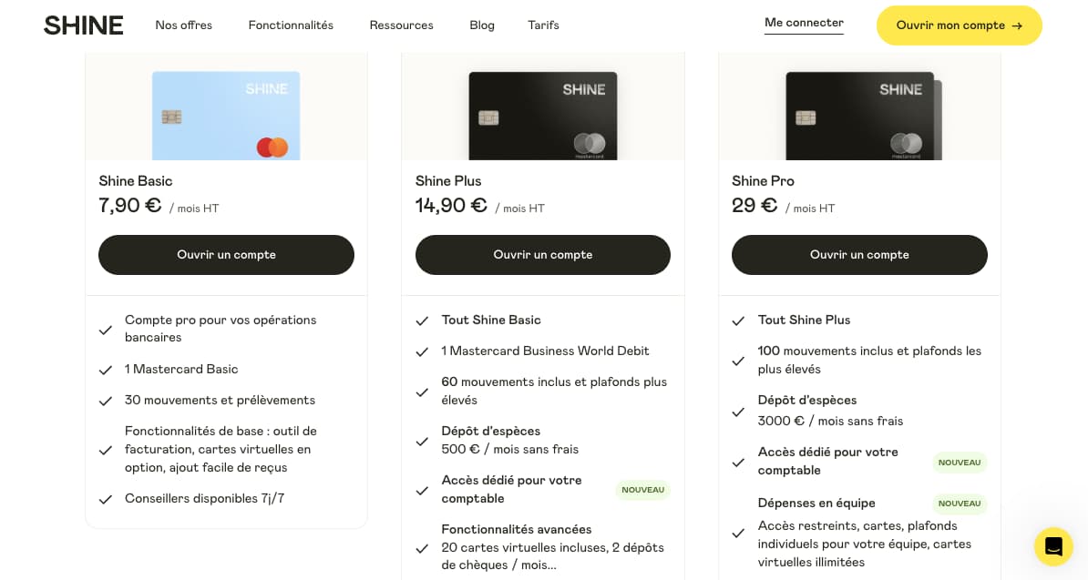 banque en ligne auto entrepreneur tarifs