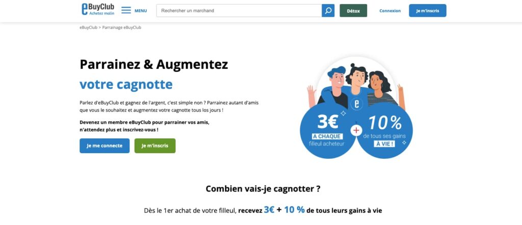 ebuyclub offre parrainage