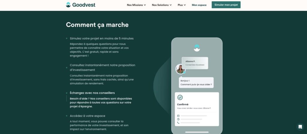Goodvest avis fonctionnement