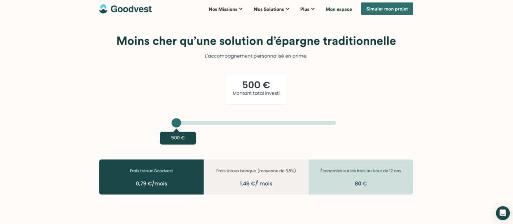Goodvest avis tarifs