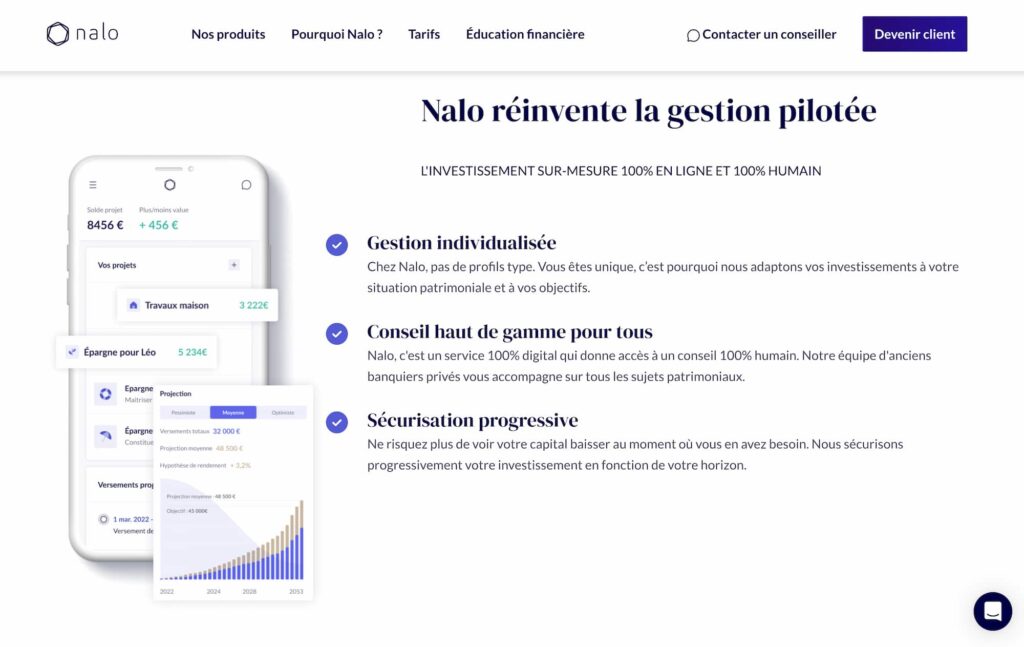 Nalo avis gestion pilotée