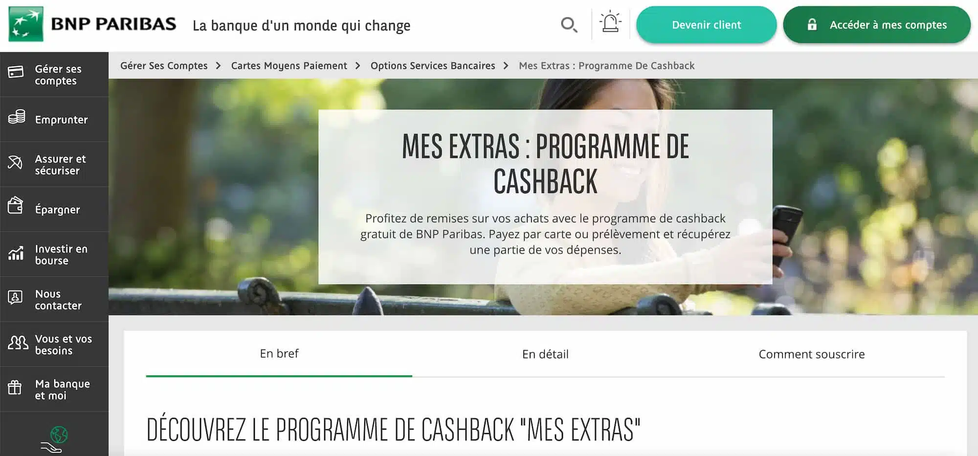 Casback BNP Paribas avis