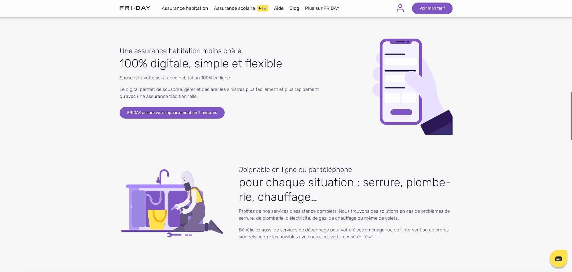 Friday assurance habitation avis fonctionnement