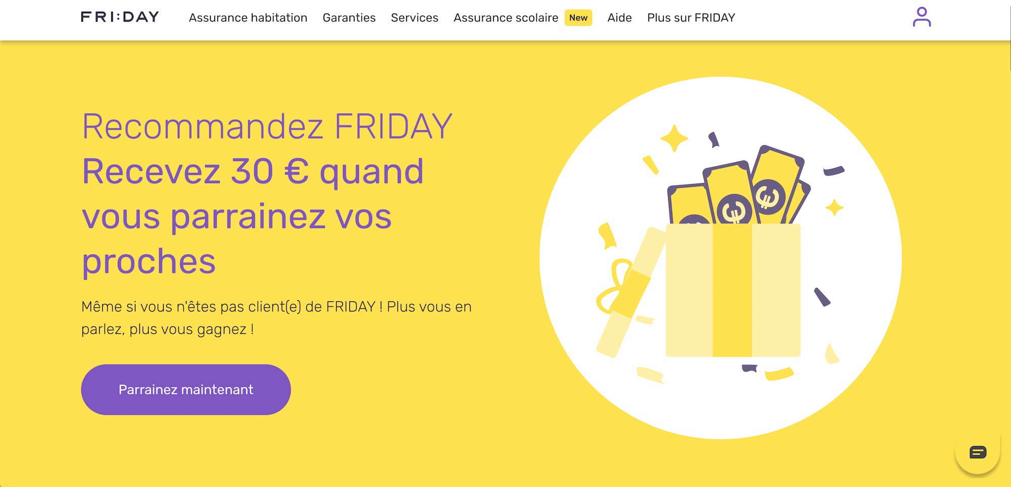 devenir parrain friday assurance