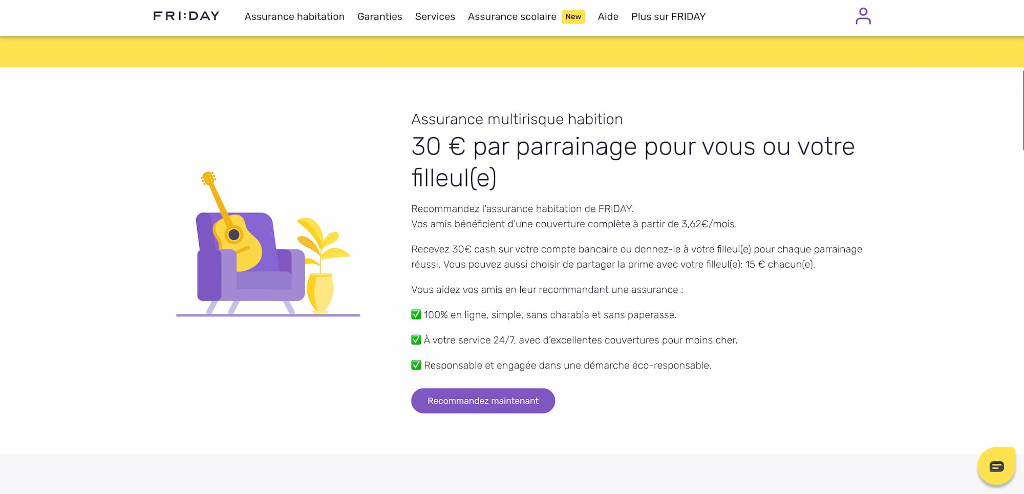 lien parrainage assurance friday