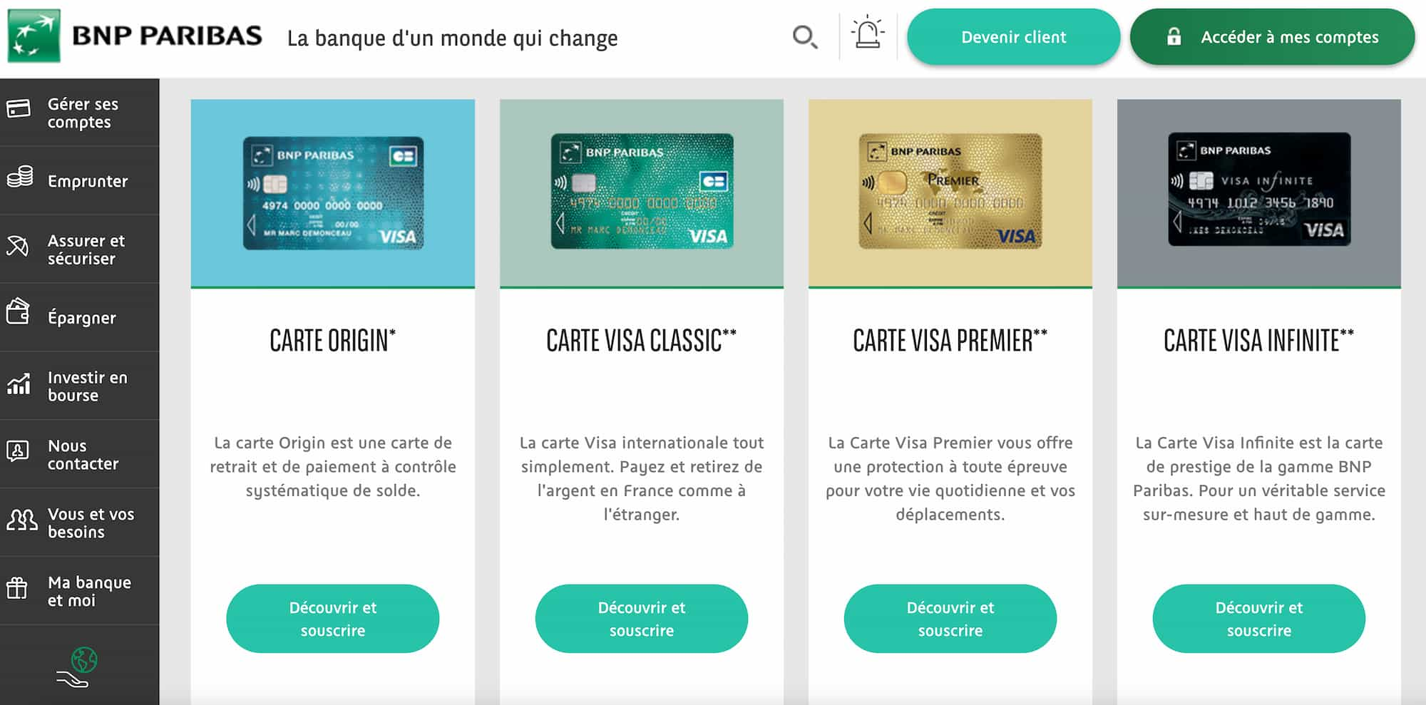 avantages carte bancaire ado bnp paribas