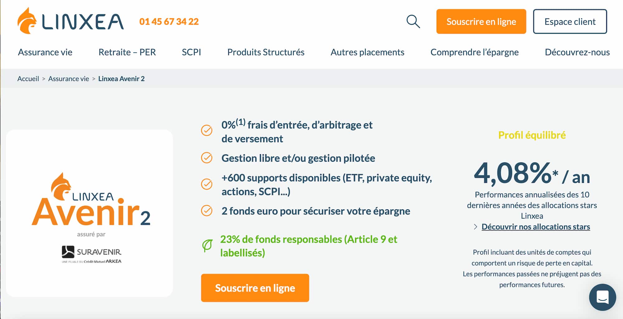 Linxea avenir 2 avis