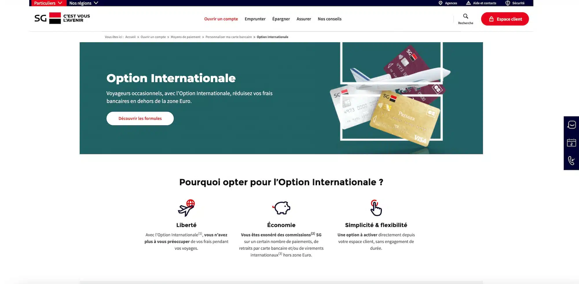 Qu’est-ce que l’option internationale Société Générale ?