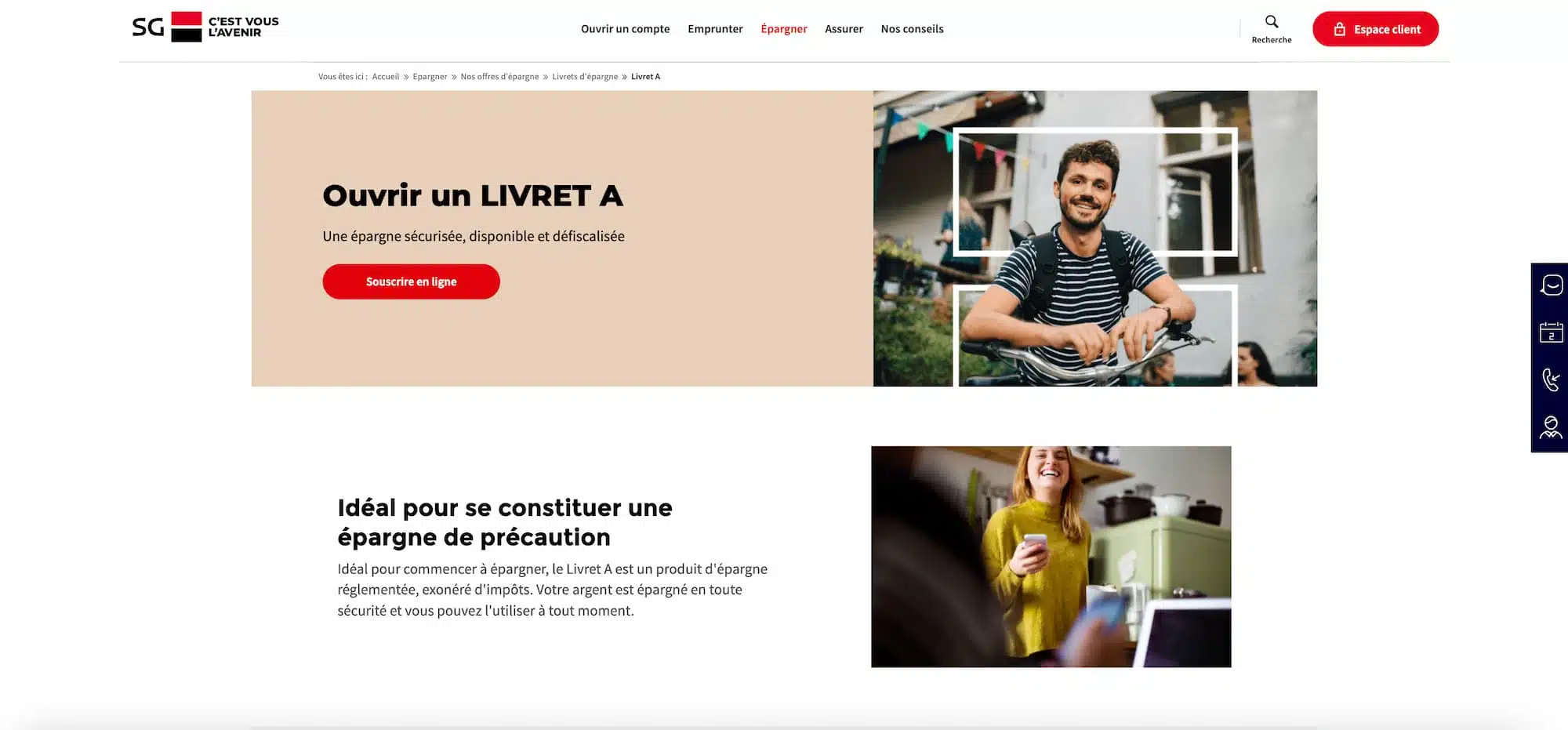 ouvrir un livret a société générale en agence