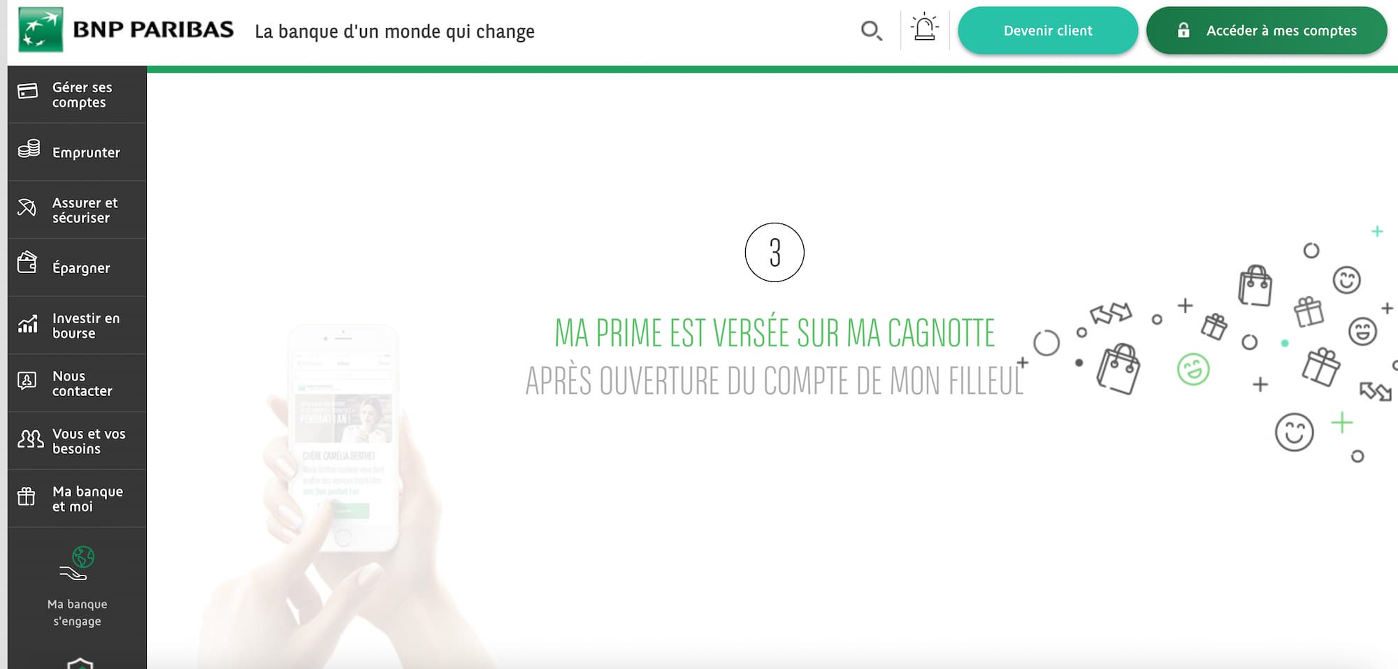 conditions parrainage BNP Paribas