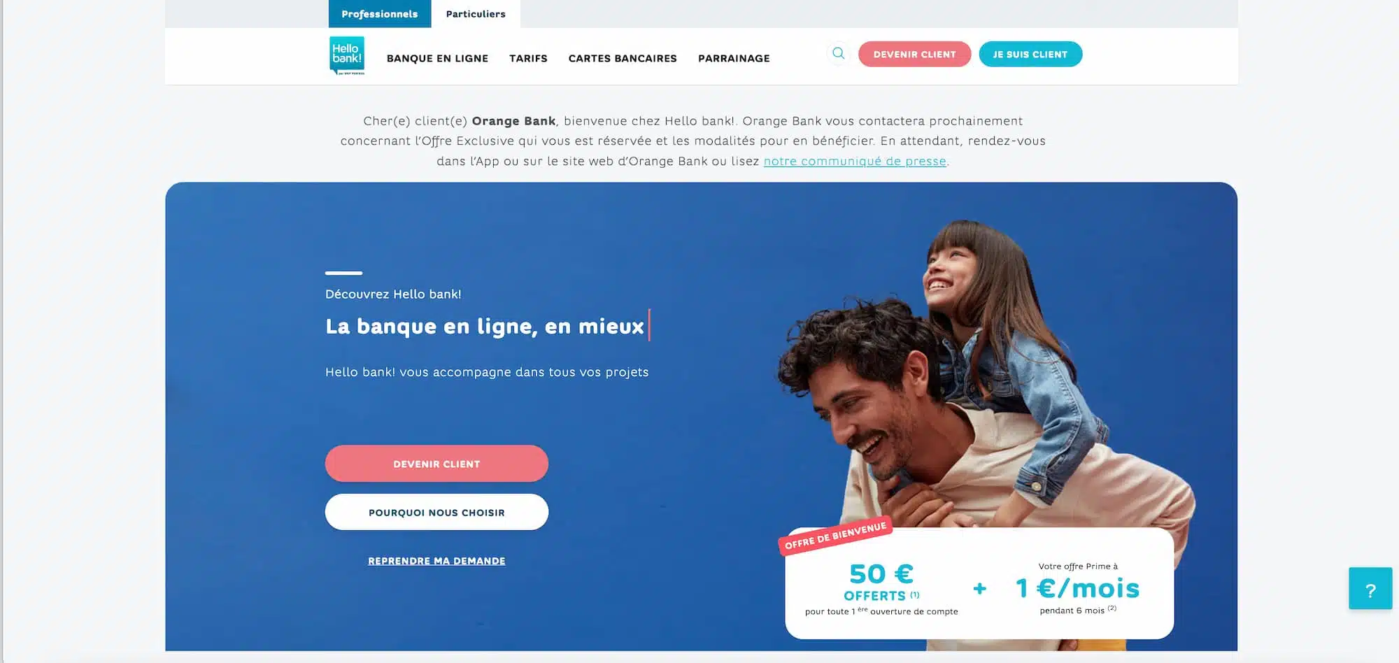 Hello bank! comme alternative en étant client Orange Bank
