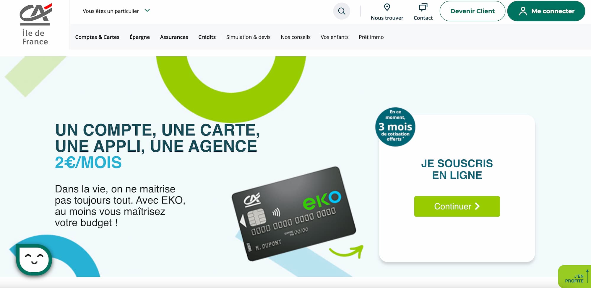Ouvrir un compte eko 