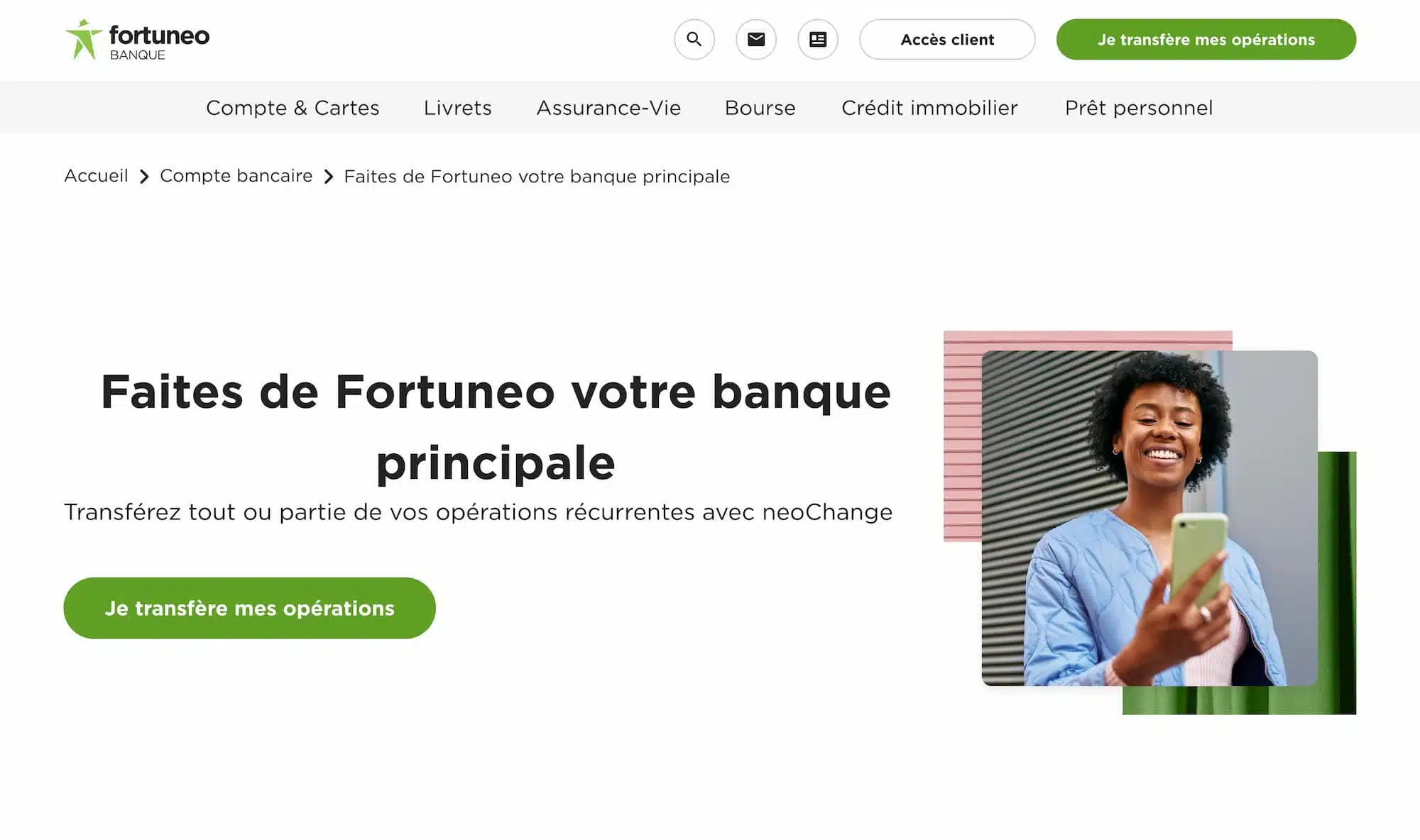 offre de bienvenue fortuneo transfert compte