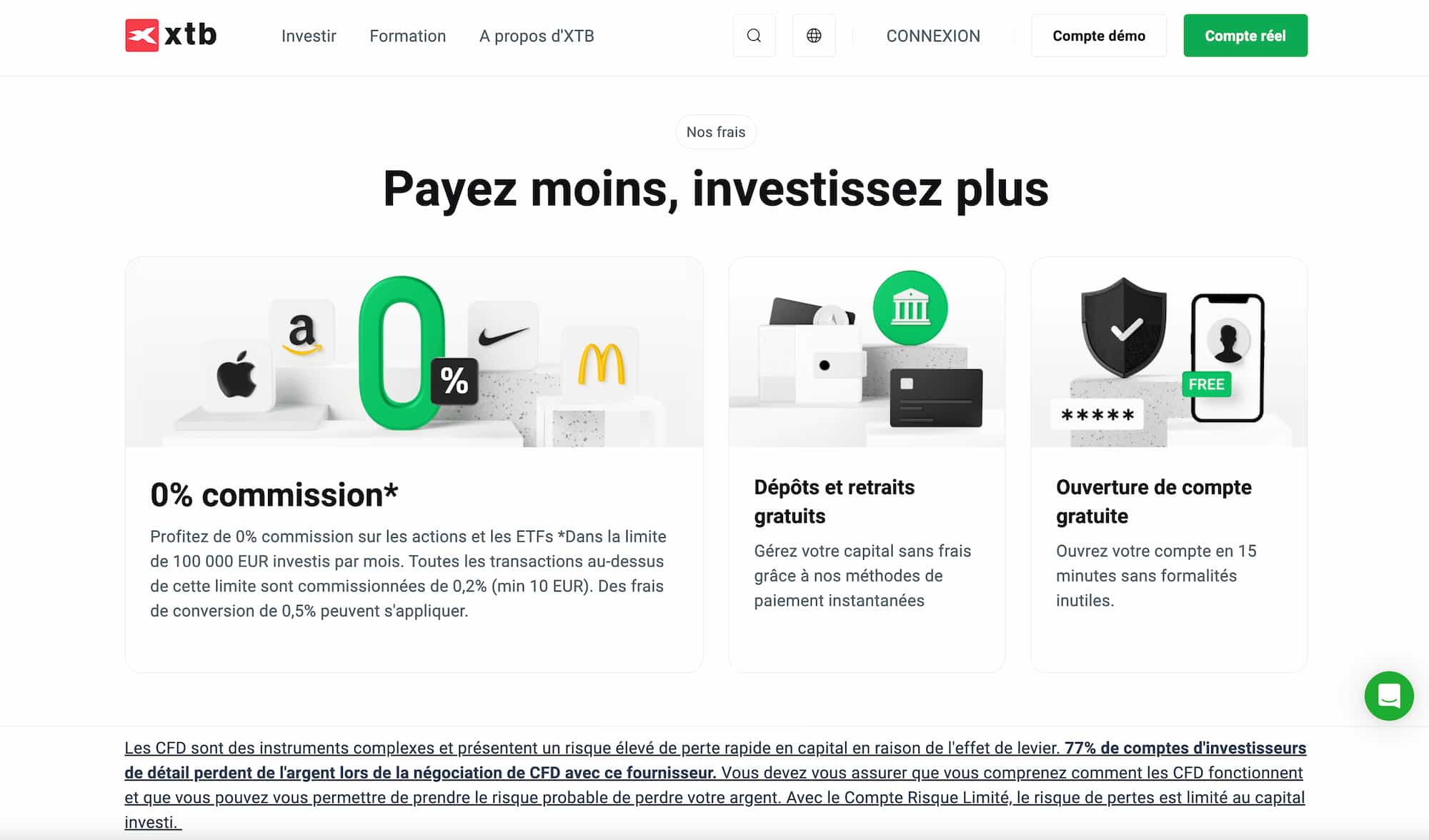 Achat action facebook courtier