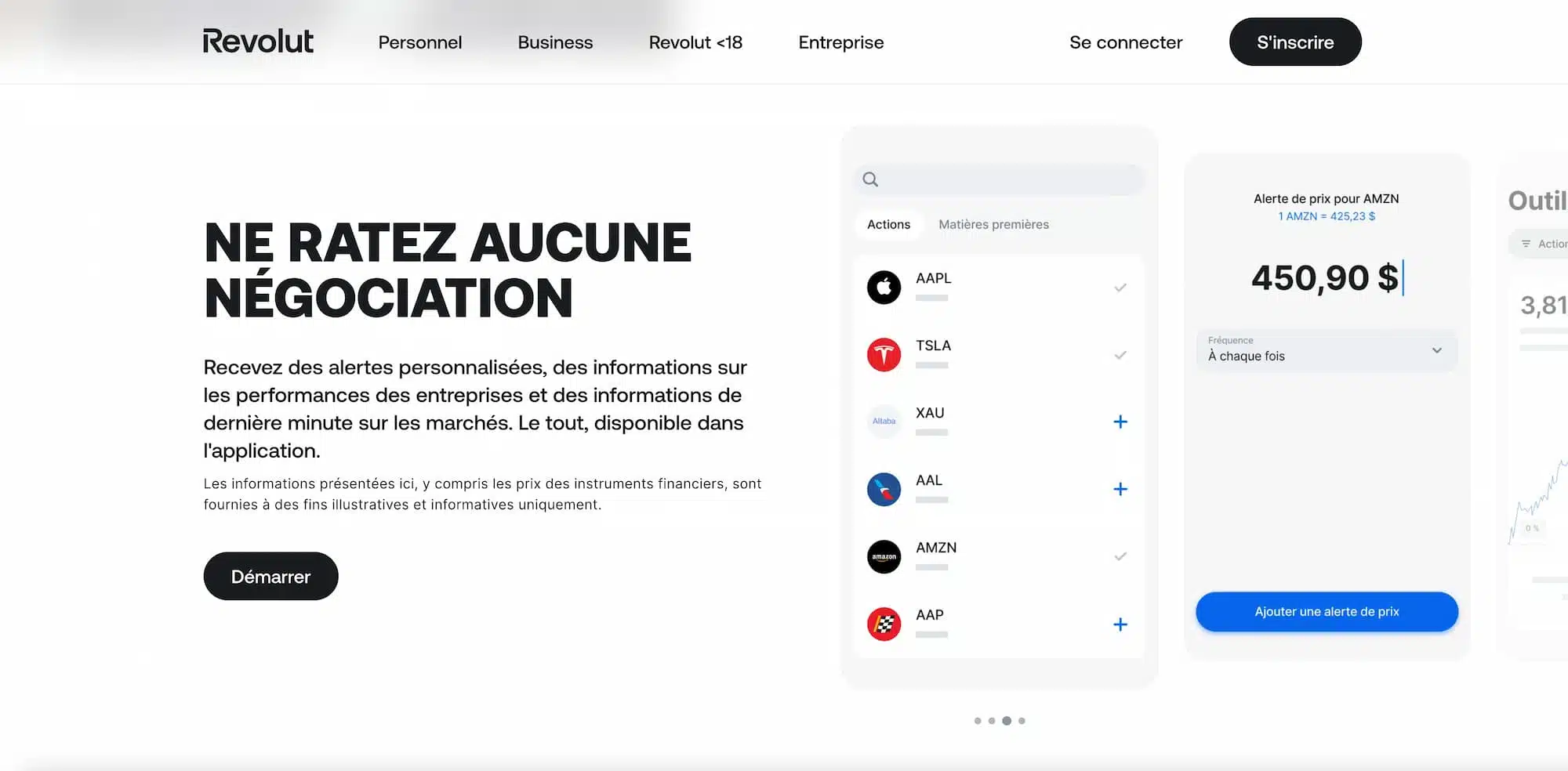 suivre investissements revolut