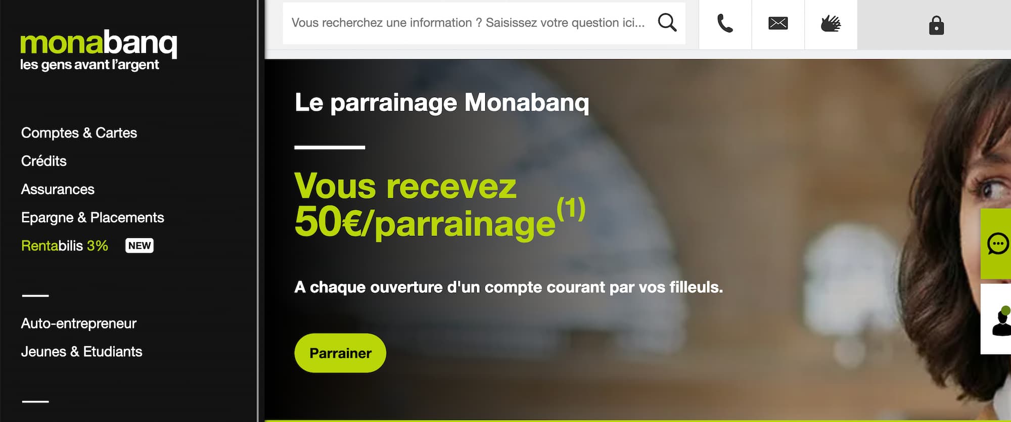 Comment parrainer chez Monabanq