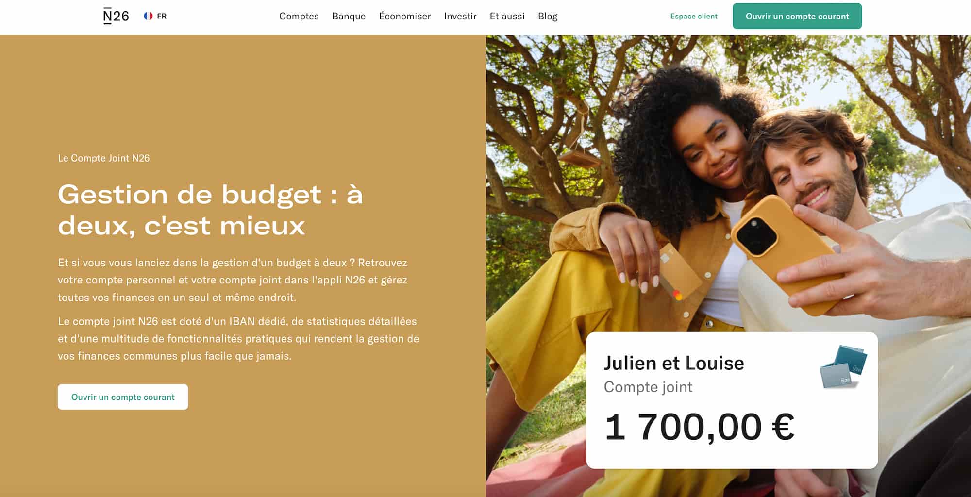 ouvrir un compte joint n26