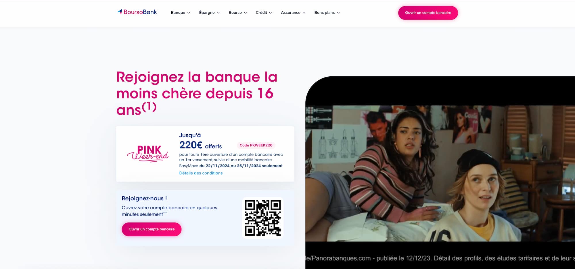 boursobank offre 220 euros offerts
