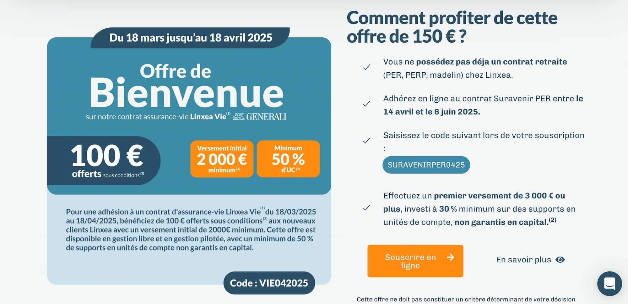 Offre promo Linxea