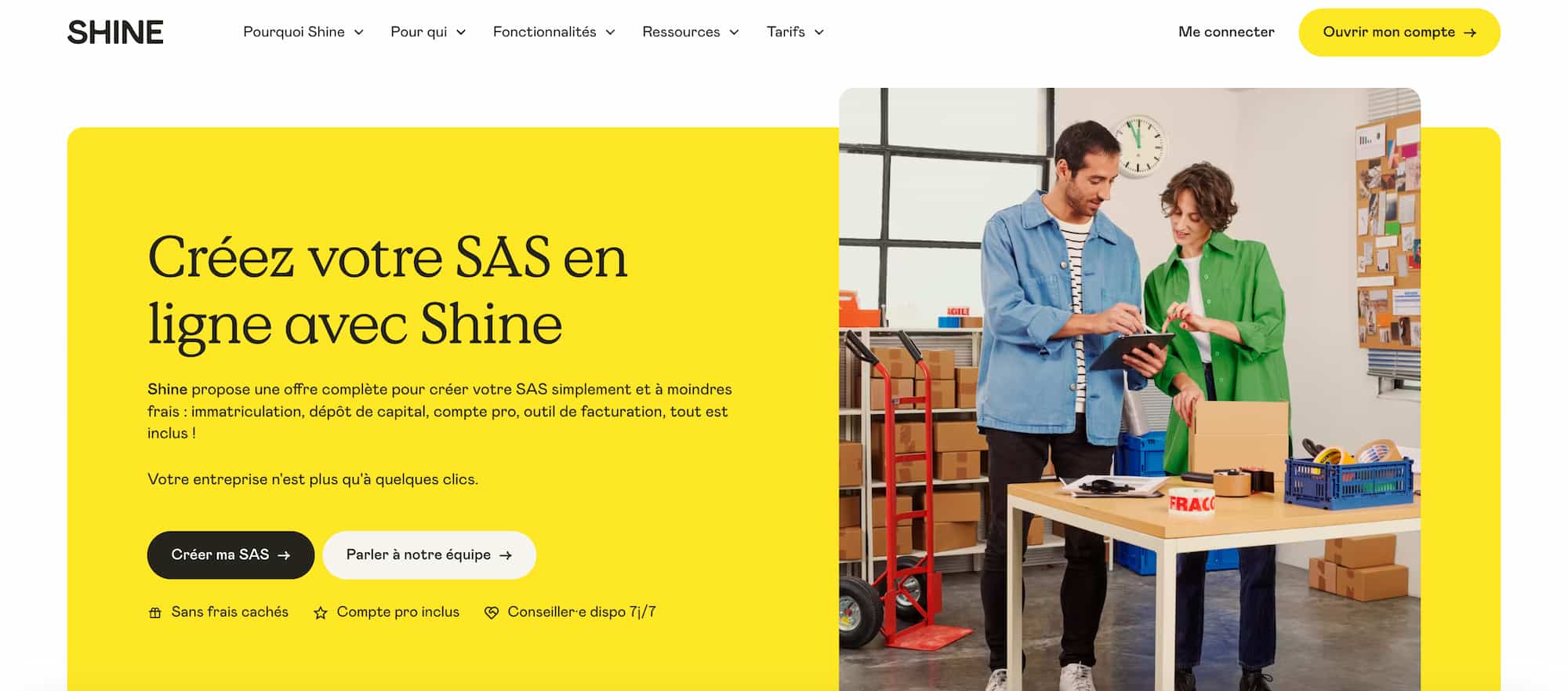 offre shine creation SAS