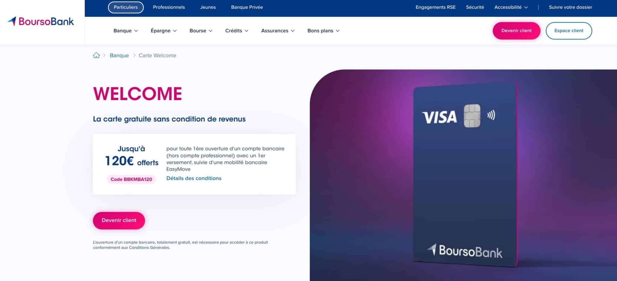 welcome boursobank
