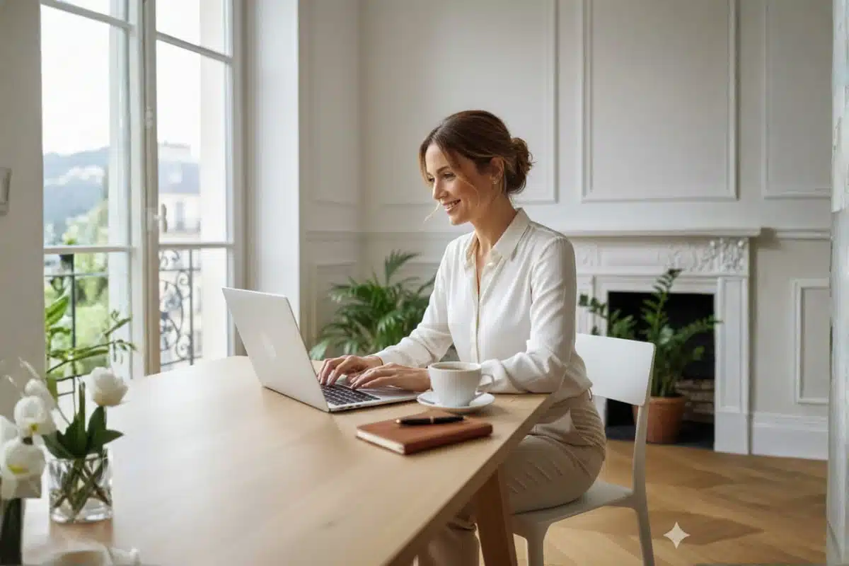 femme épargne heureuse