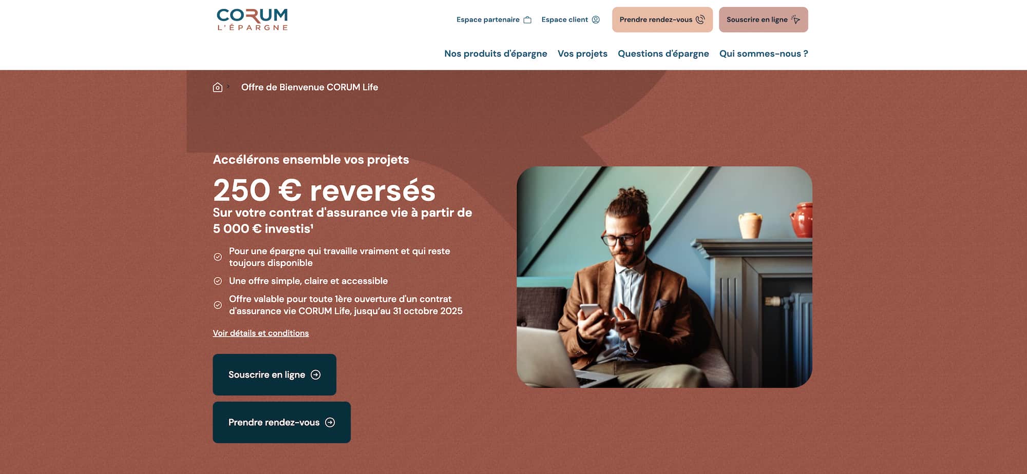 Offre CORUM Life Octobre 2025