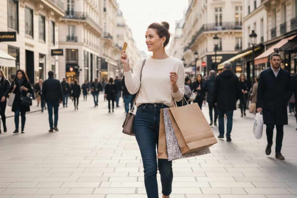femme shopping paris