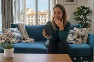 femme recevant prime de bienvenue