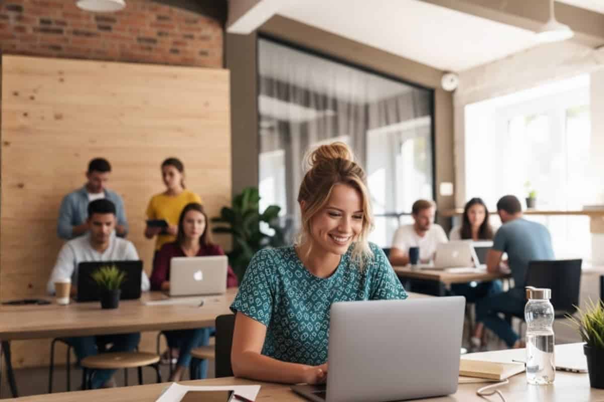 Femme freelance comptabilité ia
