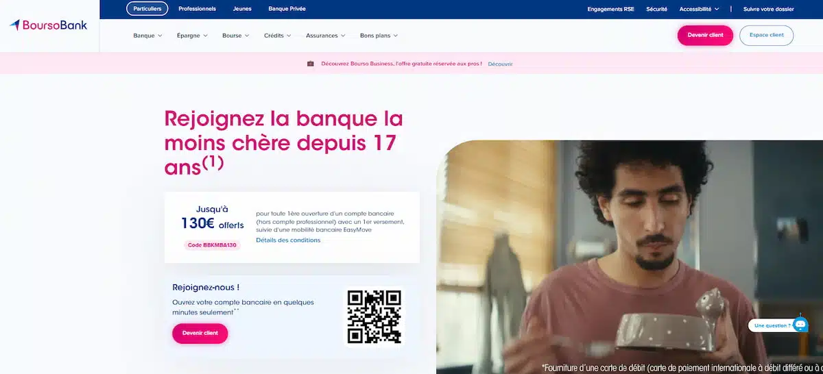 Offre BoursoBank 130€