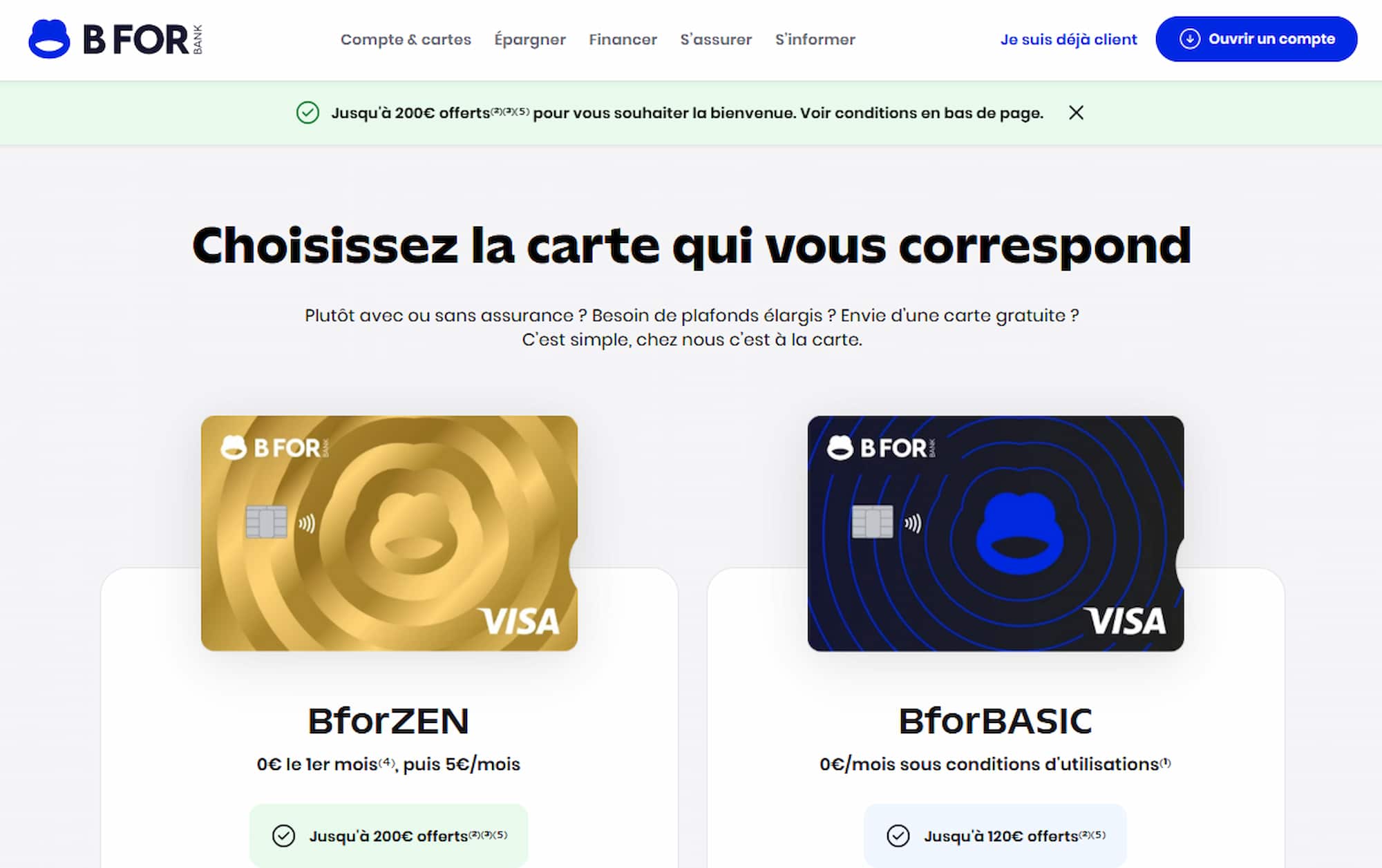 Offre BforBank 200€ offerts